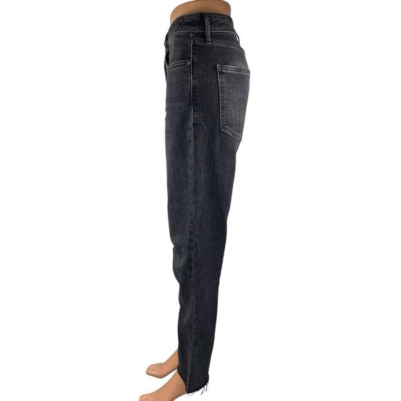 Gap Vintage Slim Sky High Women's Black High Waisted Straight Denim Jeans Sz 31 - Picture 2 of 4